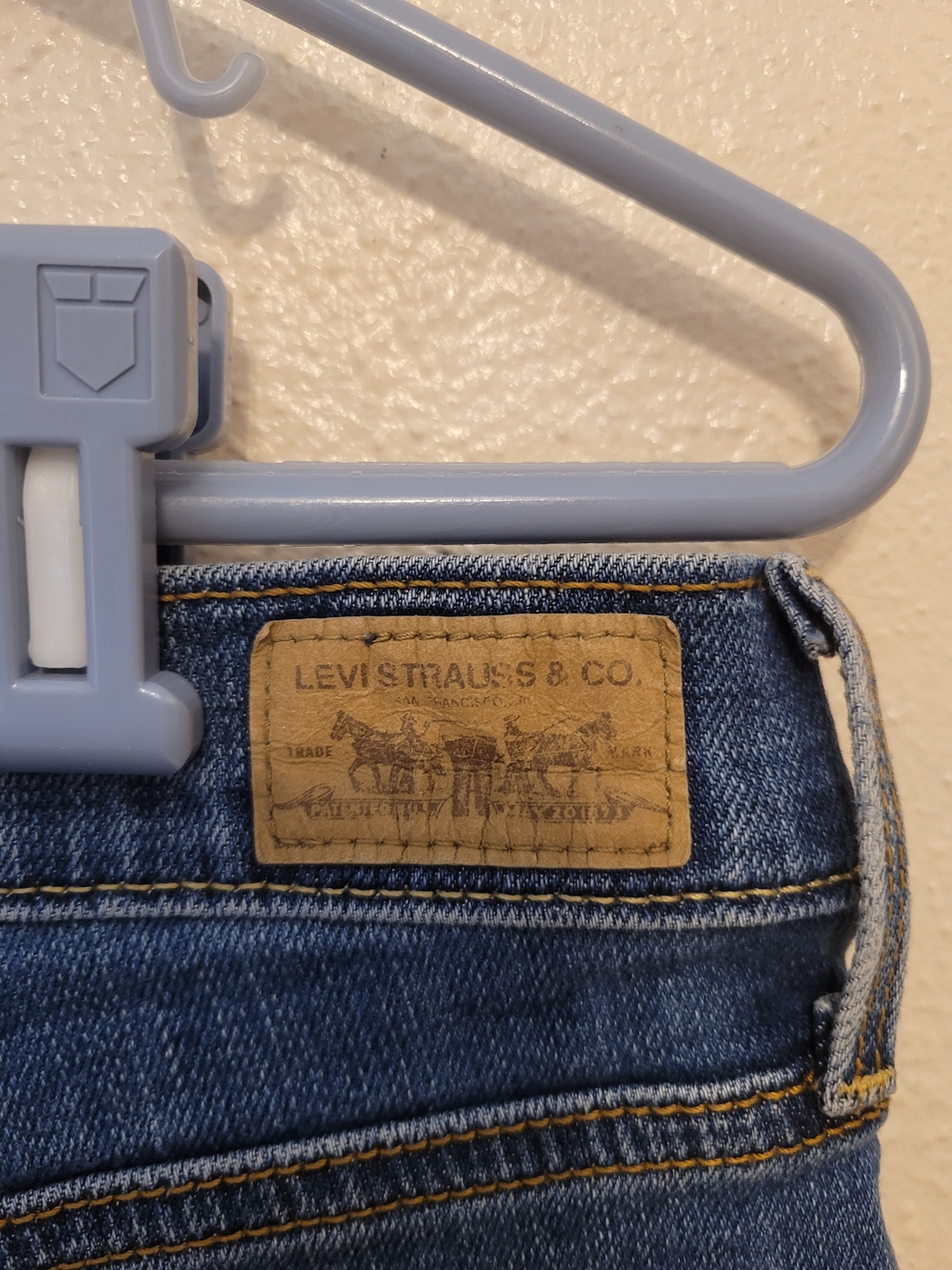 Levis 515 Womans Denim Shorts 10 Y2K Midrise - Picture 5 of 6